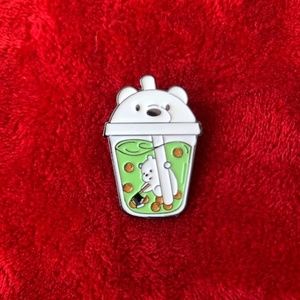 Polar Bear Boba Pin